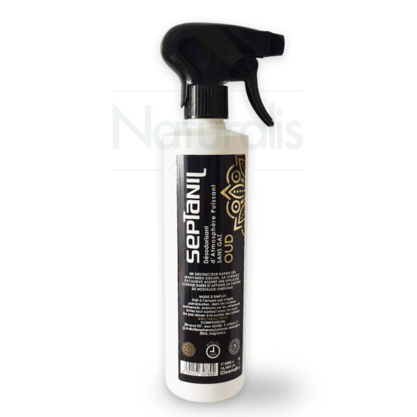 Désodorisant d’atmosphère puissant oud malaky 500ml septanil