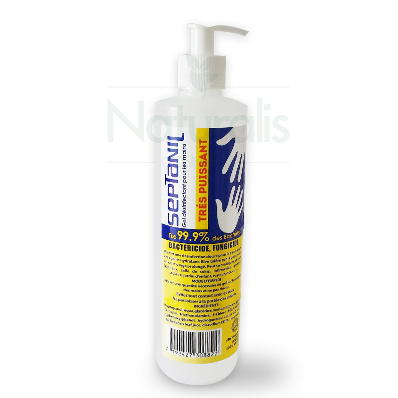 SEPTANIL-GEL-HYDROALCOOLIQUE-500-ML Gel anti bactérien